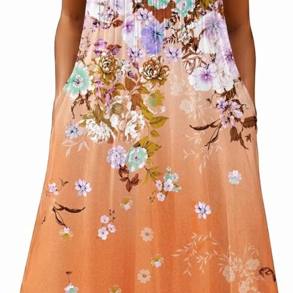 Casual Summer Dress 2026 Short Sleeve Dresses Pleats Midi A image 1