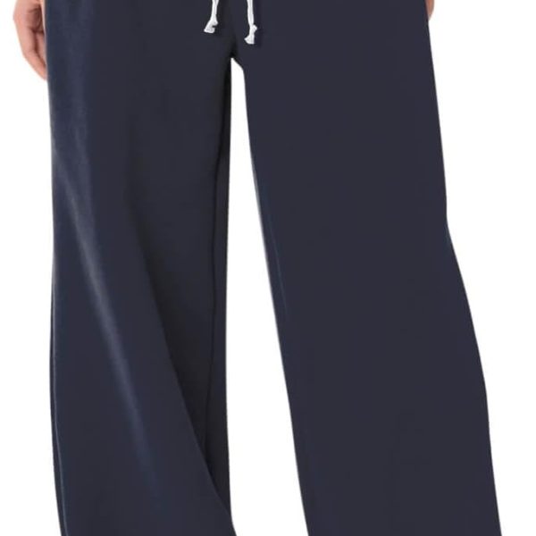 HeSaYep Sweatpants Wide Leg Baggy Fleece Lined Sweat Pants image 1