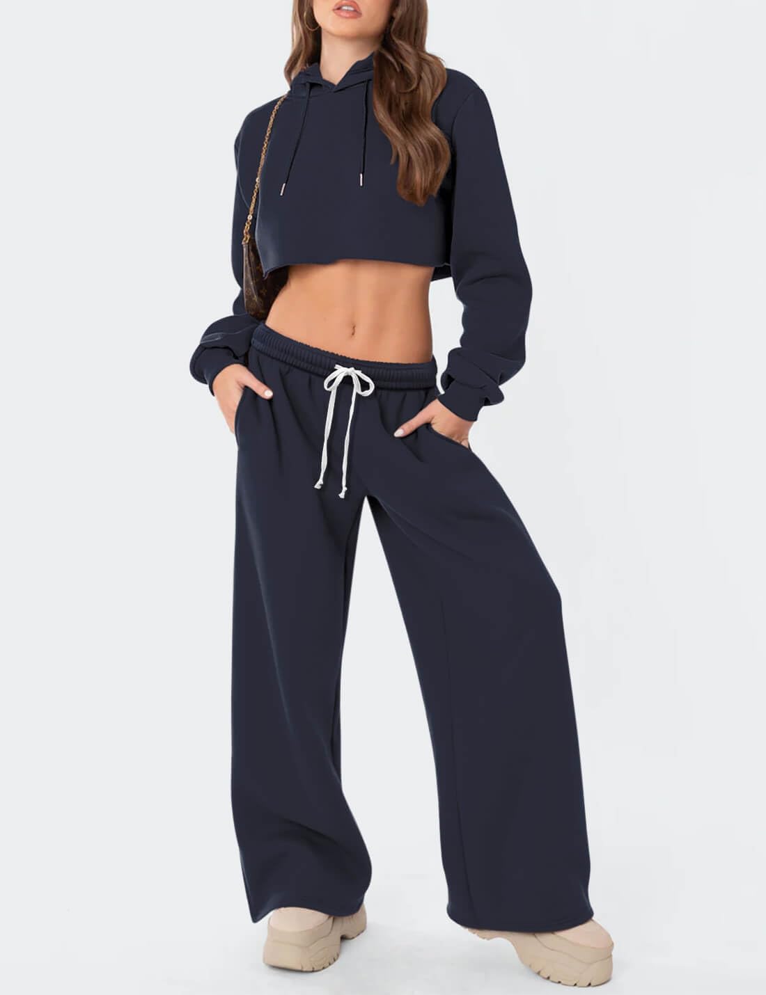p15_2.jpg HeSaYep Sweatpants Wide Leg Baggy Fleece Lined Sweat Pants image 3