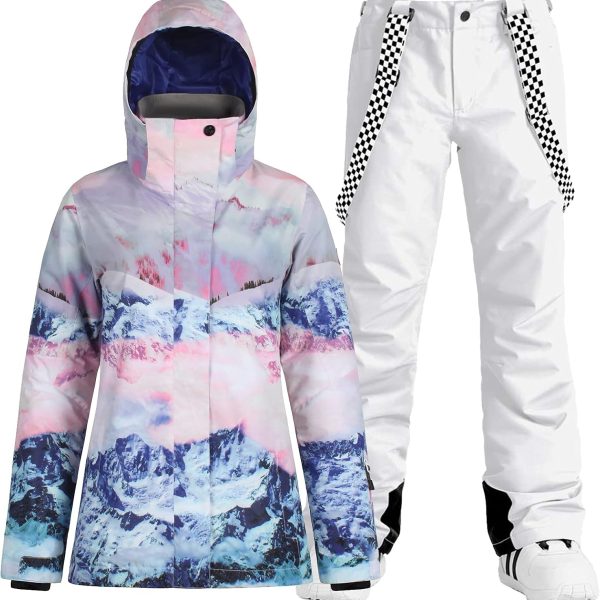 Ski Jacket and Pants Waterproof Windproof Snowsuit image 1